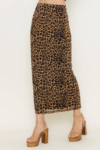 Retro Vintage Cheetah Print Skirt - Born To Glam