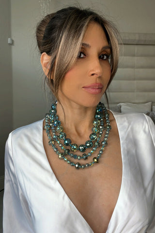 20mm Crystal Sphere Short Necklace - Born To Glam