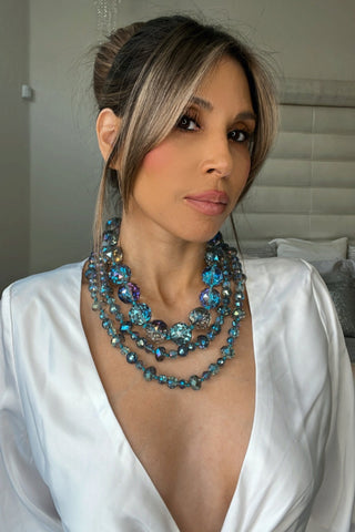 24mm Crystal Sphere Short Necklace - Born To Glam