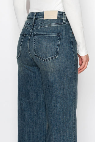 Elise Tummy Control High Rise Wide Leg Jeans - view 10