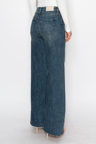 Elise Tummy Control High Rise Wide Leg Jeans - view 8