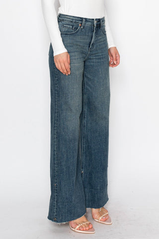 Elise Tummy Control High Rise Wide Leg Jeans - view 7