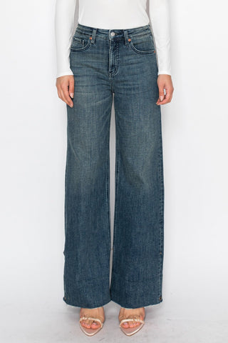 Elise Tummy Control High Rise Wide Leg Jeans - view 6