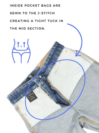 Light Wash Raelynn Tummy Control High Rise Modern Wide Jeans view 5