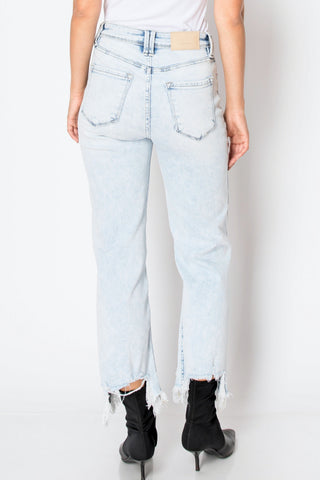 Light Wash Raelynn Tummy Control High Rise Modern Wide Jeans view 4