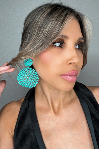 Crystal Sphere Statement Clip On Earring - Born To Glam