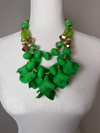 Electric Verde Statement Necklace
