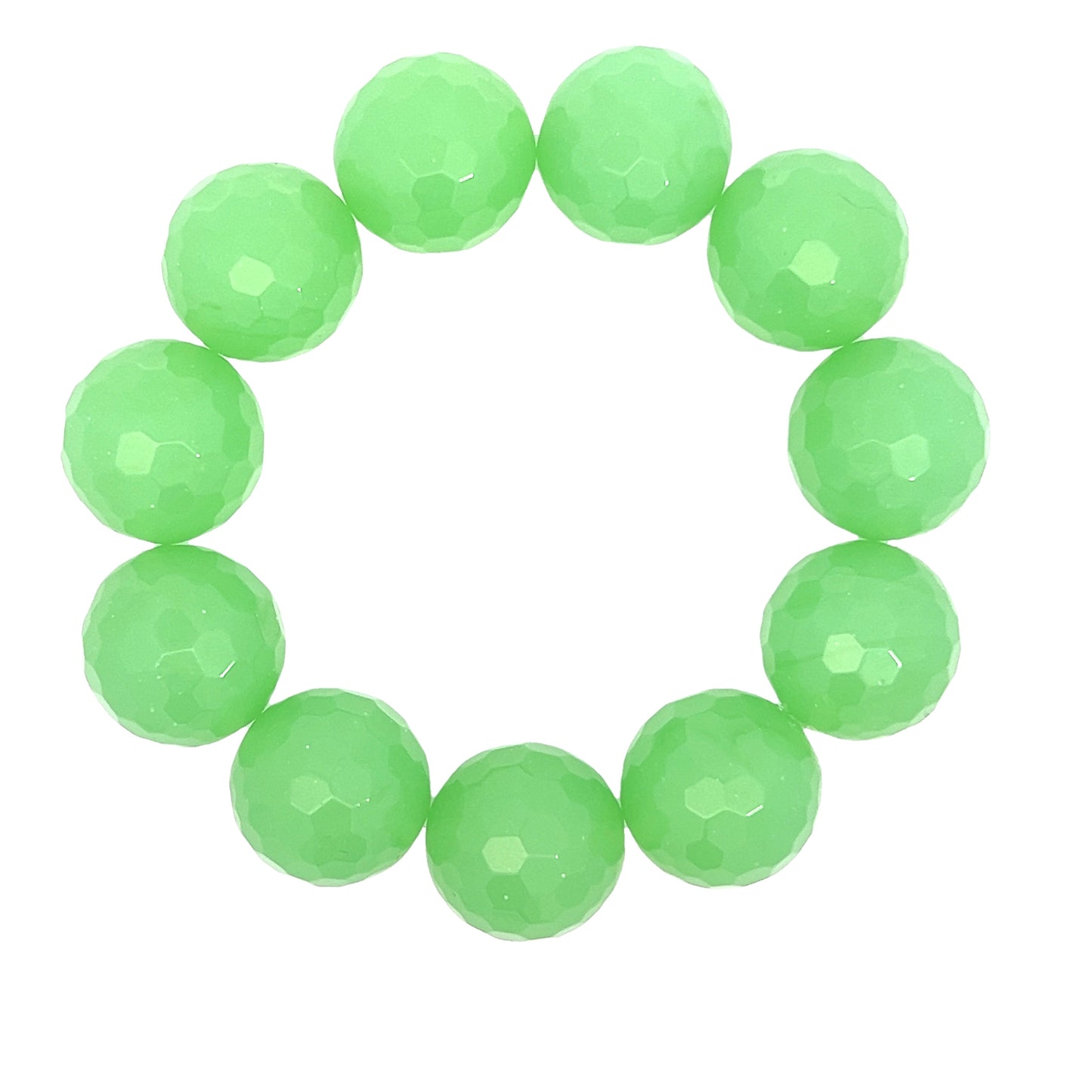 Lime Green Quartz Stretch Bracelet