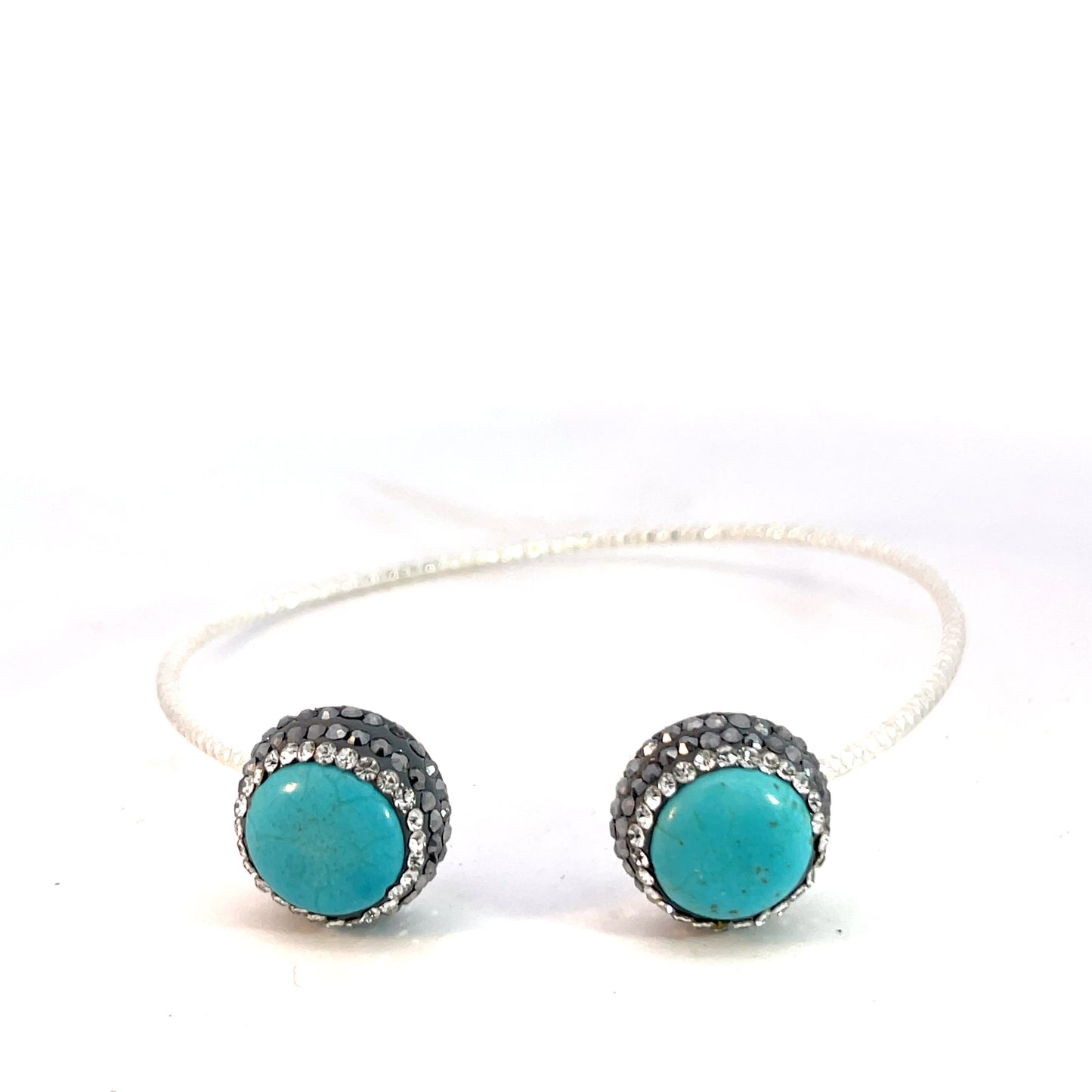 Turquoise Gemstone 925 Adjustable Bracelet