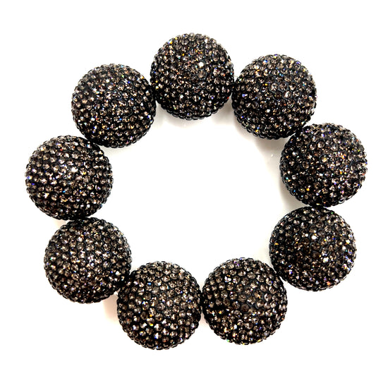 Crystal Sphere Stretch Statement Bracelet