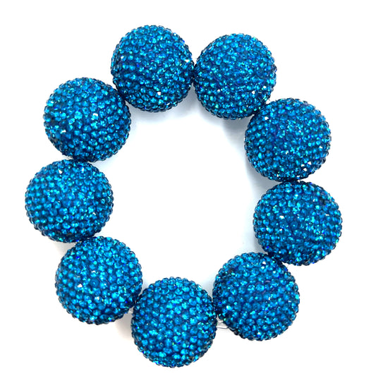 Crystal Sphere Stretch Statement Bracelet