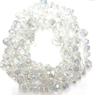 Crystal Rondelle Long Necklace - Born To Glam