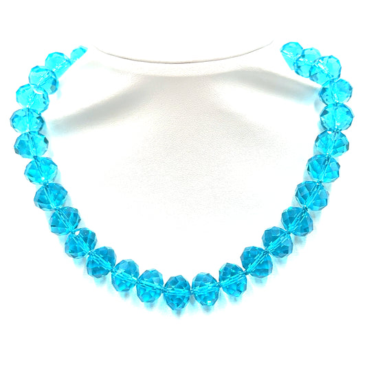 Adjustable 16mm Rondelle Short Necklace Born To Glam