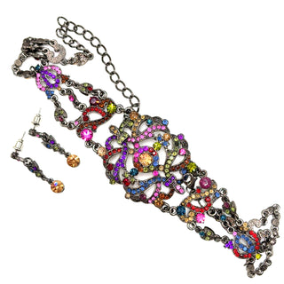 Crystal Choker Necklace Set - Born To Glam