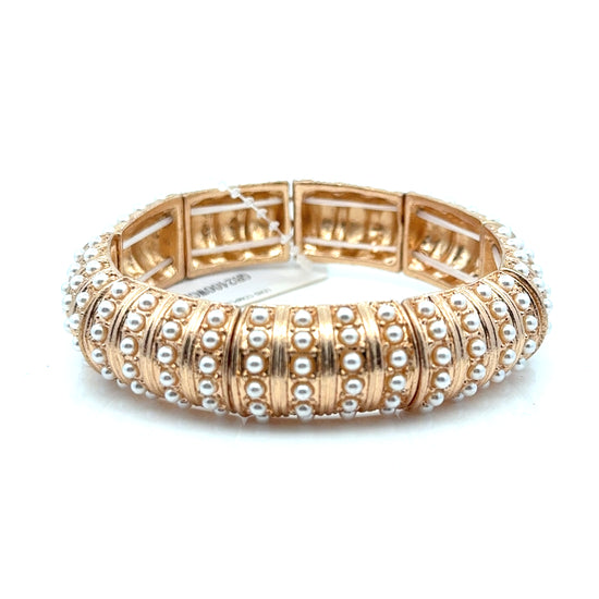 Candace Stretch Pearl Bracelet - Born To Glam Born To Glam