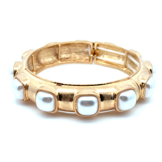 Mirren Pearl Stretch Bracelet - Born To Glam