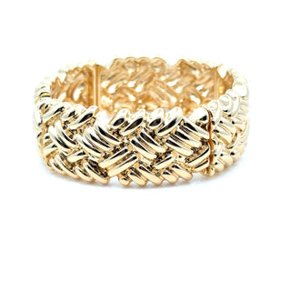 Annika Textured Stretch Bracelet - Born To Glam