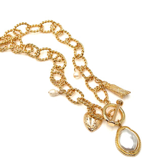 Nicky Pearl Charm Necklace - Born To Glam