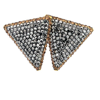 Triangle Crystal 925 Sterling Silver Stud Earrings - Born To Glam
