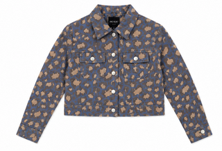Leopard Print Button Front Jacket