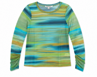 Watercolor Stripe Long Sleeve Top
