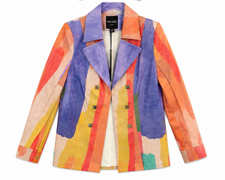 Watercolor Stripe Statement Jacket