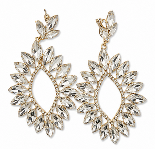 Crystal Marquise Statement Earrings