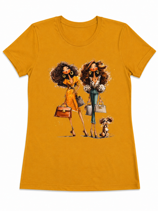 Yellow Best Friends Graphic Tee