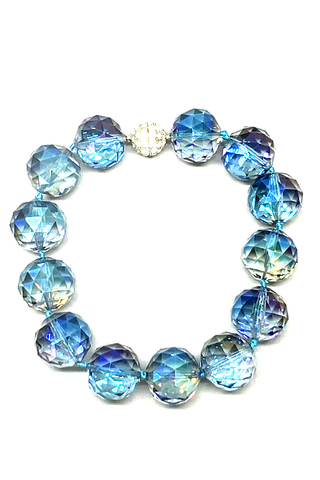 30mm Crystal Sphere Short Necklace - Born To Glam