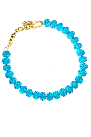 Adjustable 16mm Rondelle Short Necklace - Born To Glam