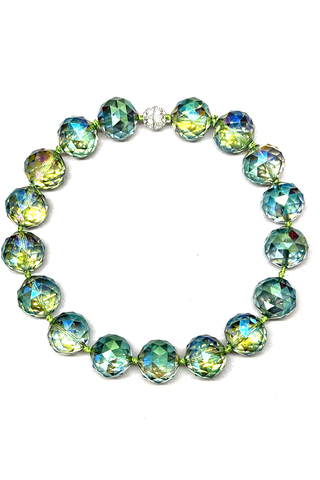 24mm Crystal Sphere Short Necklace - Born To Glam