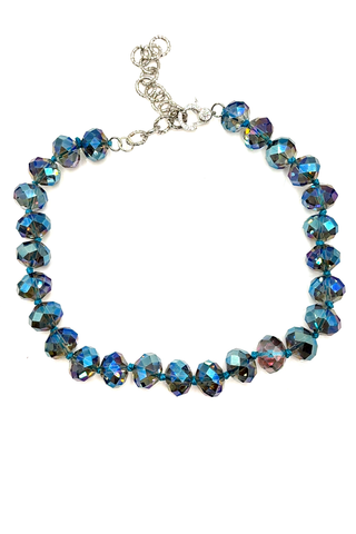 Adjustable 16mm Rondelle Short Necklace - Born To Glam