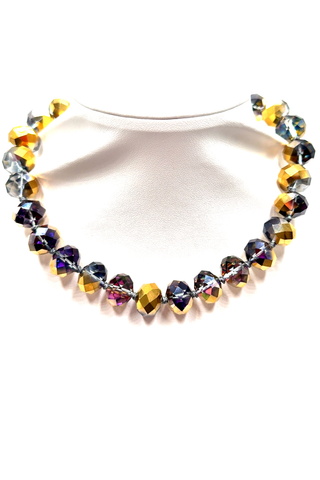 Adjustable 16mm Rondelle Short Necklace - Born To Glam