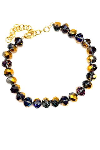 Adjustable 16mm Rondelle Short Necklace - Born To Glam