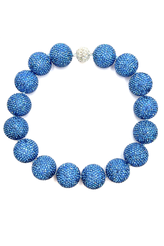 Crystal Sphere Statement Necklace - Born To Glam