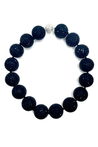 Crystal Sphere Statement Necklace - Born To Glam