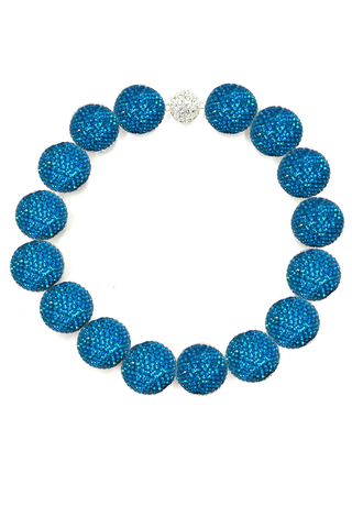 Crystal Sphere Statement Necklace - Born To Glam