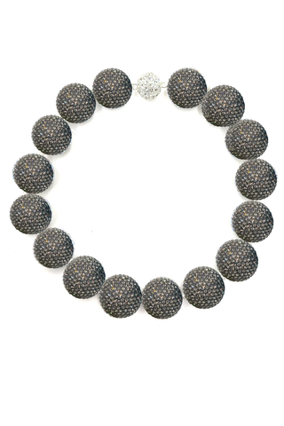 Crystal Sphere Statement Necklace - Born To Glam