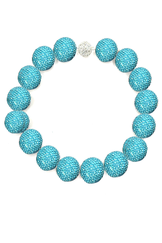 Crystal Sphere Statement Necklace - Born To Glam