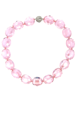 Crystal Oval Short Necklace - Born To Glam