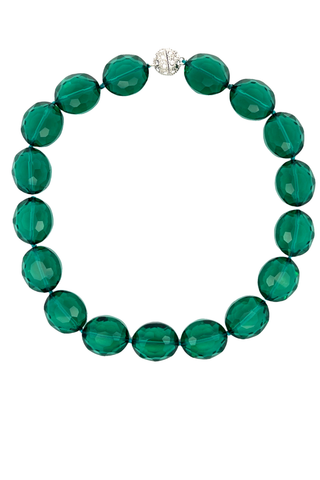 Crystal Oval Short Necklace - Born To Glam