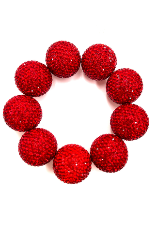 Crystal Sphere Stretch Statement Bracelet