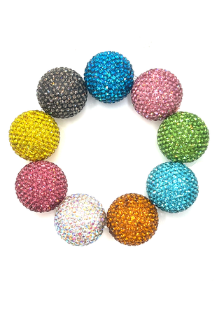 Crystal Sphere Stretch Statement Bracelet