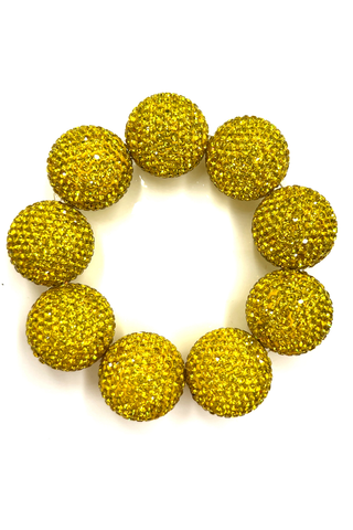 Crystal Sphere Stretch Statement Bracelet