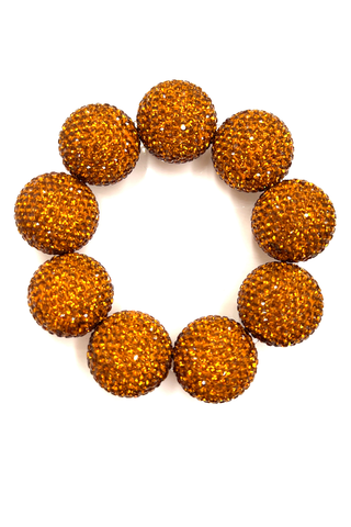 Crystal Sphere Stretch Statement Bracelet