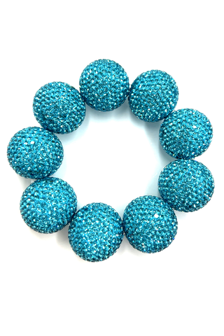 Crystal Sphere Stretch Statement Bracelet