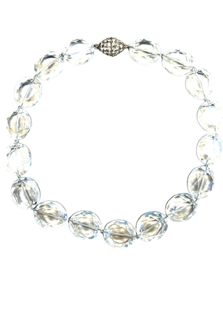 Crystal Oval Short Necklace - Born To Glam