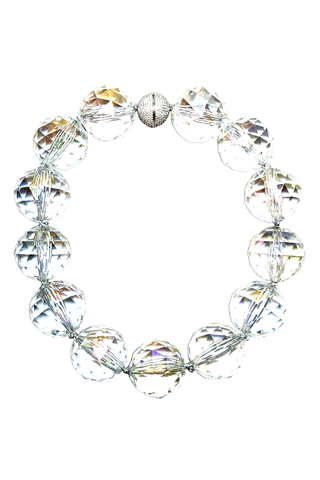 30mm Crystal Sphere Short Necklace - Born To Glam