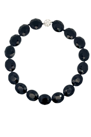 Crystal Oval Short Necklace - Born To Glam