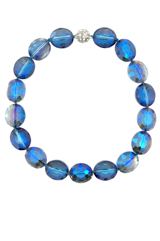 Crystal Oval Short Necklace - Born To Glam